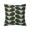 Federa per Cuscino Quadrata Verde Botanica Orla Kiely Copricuscino Poliestere Decorazione Cuscino Comfort Cuscino da Lancio per Casa Auto
