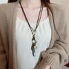 Geometric Bohemian Style Choker Long Sweater Chain Ethnic Style Necklace Jewelry Accessories