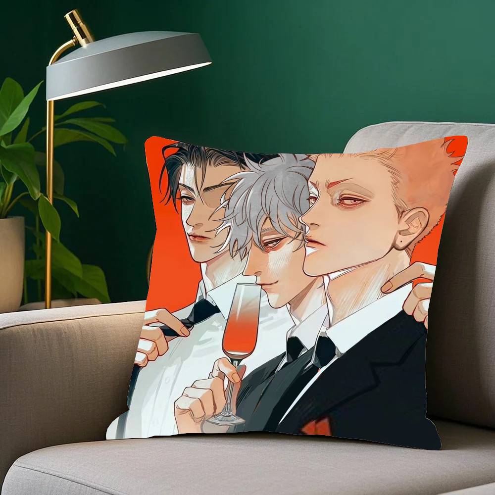 19 Days Manga Pillow Case Fashion Square Pillowcase Bedroom Sofa Room Ins Decoration Leisure