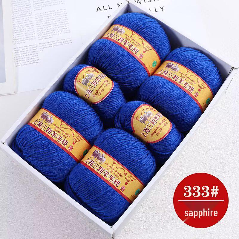 Premium Medium Thick Pure Goat Wool Yarn Balls for Handmade DIY Scarves
