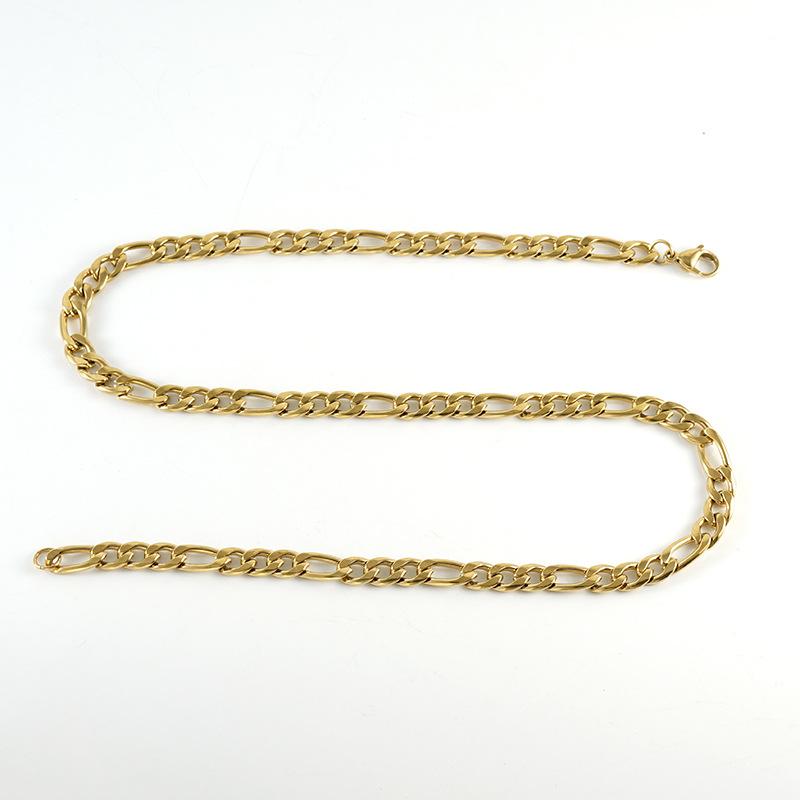 New Stainless Steel Titanium Steel NK3:1 Chain Chain American Vintage Hip Hop Cuban Punk Necklace