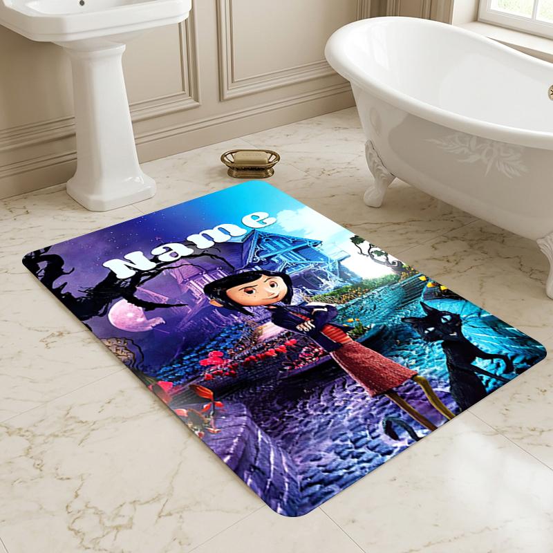 Personalized Name Magic Night Living Room Non-Slip Area Rug Soft Carpet for Bedroom Playroom Sofa Office Home Decor Doormat