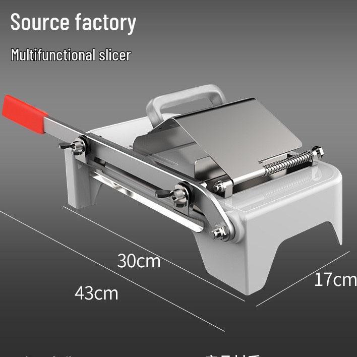 Stainless Steel Multifunctional Vegetable and Frozen Meat Slicer for Home Use