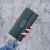 Korean Style Women's Minimalist Tri-Fold Wallet & Card Holder