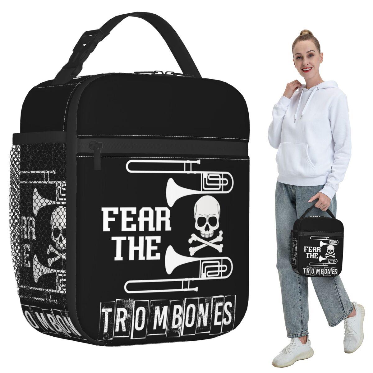 Fear The Trombones Insulated Lunch Bag for Kids School Cooler Thermal Food Box Tote Portable Lunch Boxes Container One Size