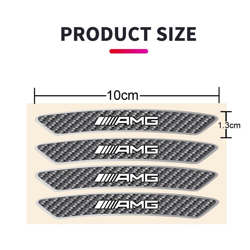 Car Accessories Decora Decal Wheel Hub Aluminum Alloy Stickers For Mercedes Benz W211 W203 W204 W210 AMG W202 CLA W212 W220 W205