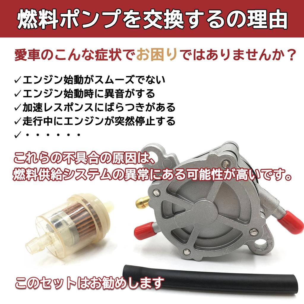 YONGDING Fuel Pump Fuel Pump for Motorcycles, Negative Pressure Type, Universal Type, Compatible with