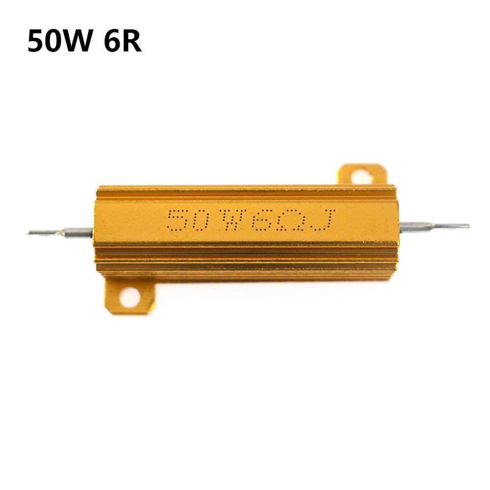 1Pcs Aluminum Shell Wirewound Load Resistor Metal Shell Resistor  for Current Limiting Protection