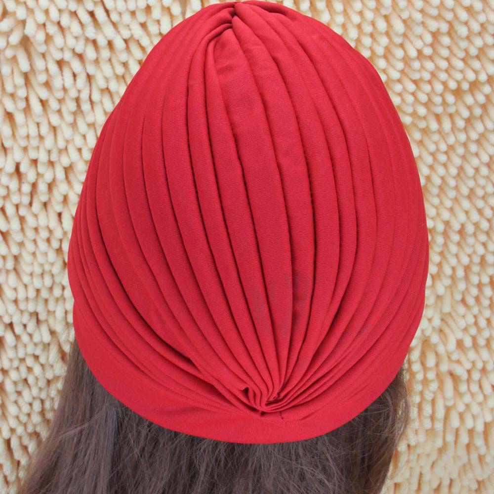 Beanies Head Wraps Elastic Headbands Solid Color Turban Hats Muslim Hat Headscarf Muslim Cap