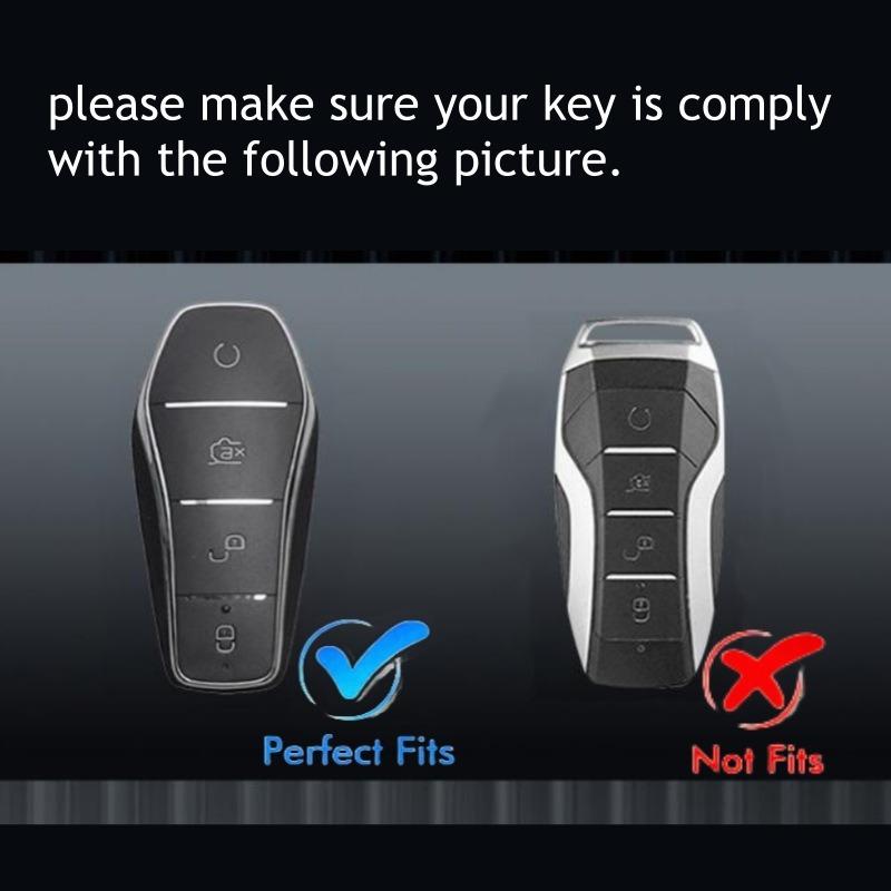 Schlüsseltasche Abdeckung für BYD Seal U Sealion 6 07 EV King Song Plus Champion Chazor Leder Metall Fernbedienung Halter Schlüsselanhänger Zubehör