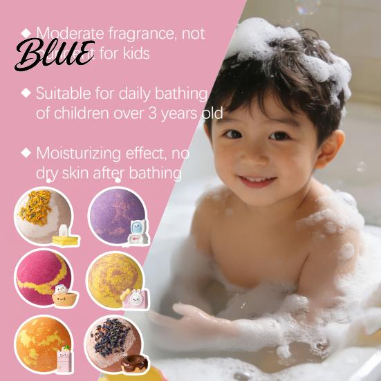 Spa Bath Ball Salt with Surprise Toy Inside Fruity Floral Plants Extract Handmade Natural Sea Bubble Women Men SPA Gift