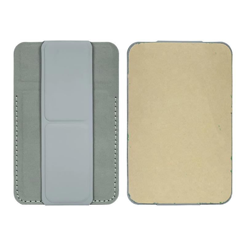 2 In 1 Phone Wallet Stick On Credit Adhesive Card Holder For Back Of Phone Case Pocket Card Slot Folding Kickstand Stand
