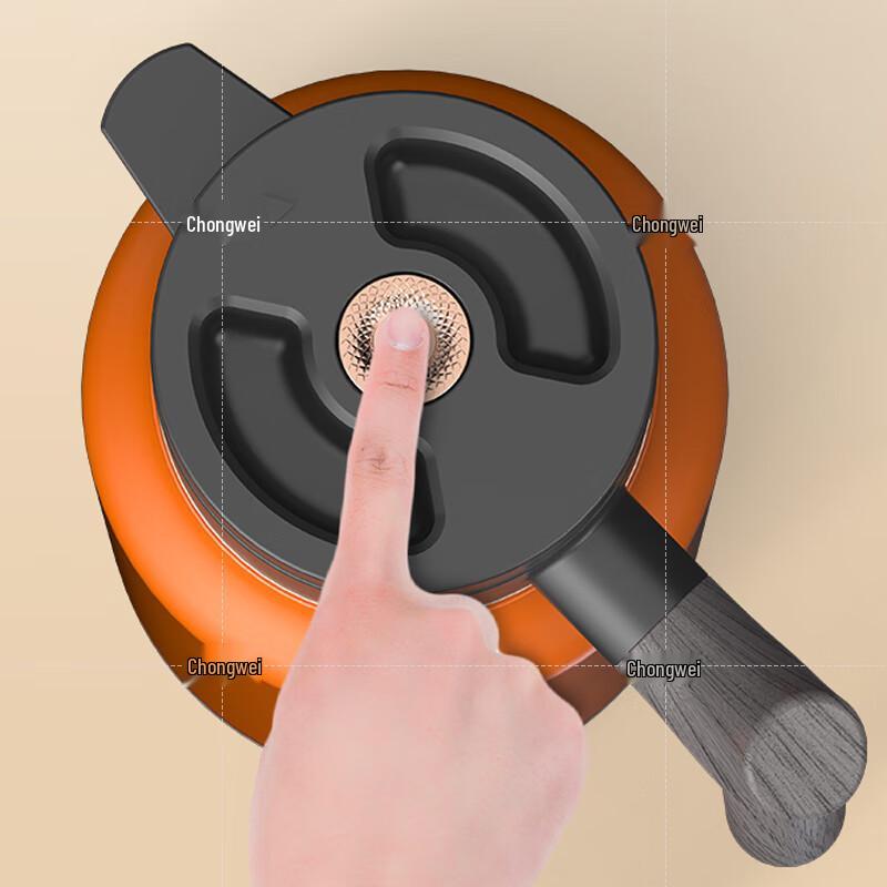 Chongwei 316 Stainless Steel Vacuum Insulated Kettle with Wood Grain Handle