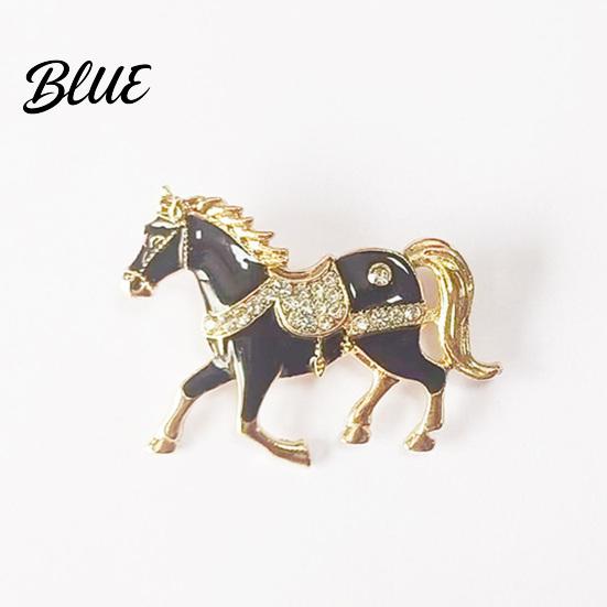 Equestrian Fashion Accessory 1/4Pcs Horse Brooch Alloy Enamel Pin