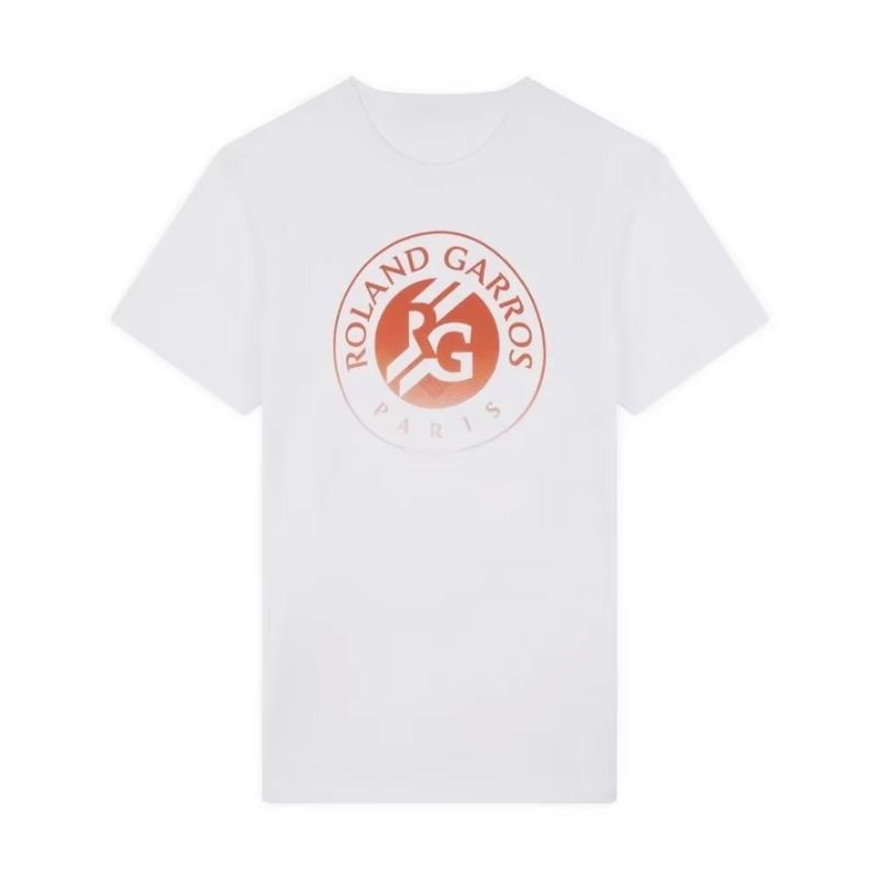 French Open Roland Garros Logo Men's Women's Tennis T-shirt 2025 Summer Otton Casual Sports Jersey Short-sleveed Oversize Top