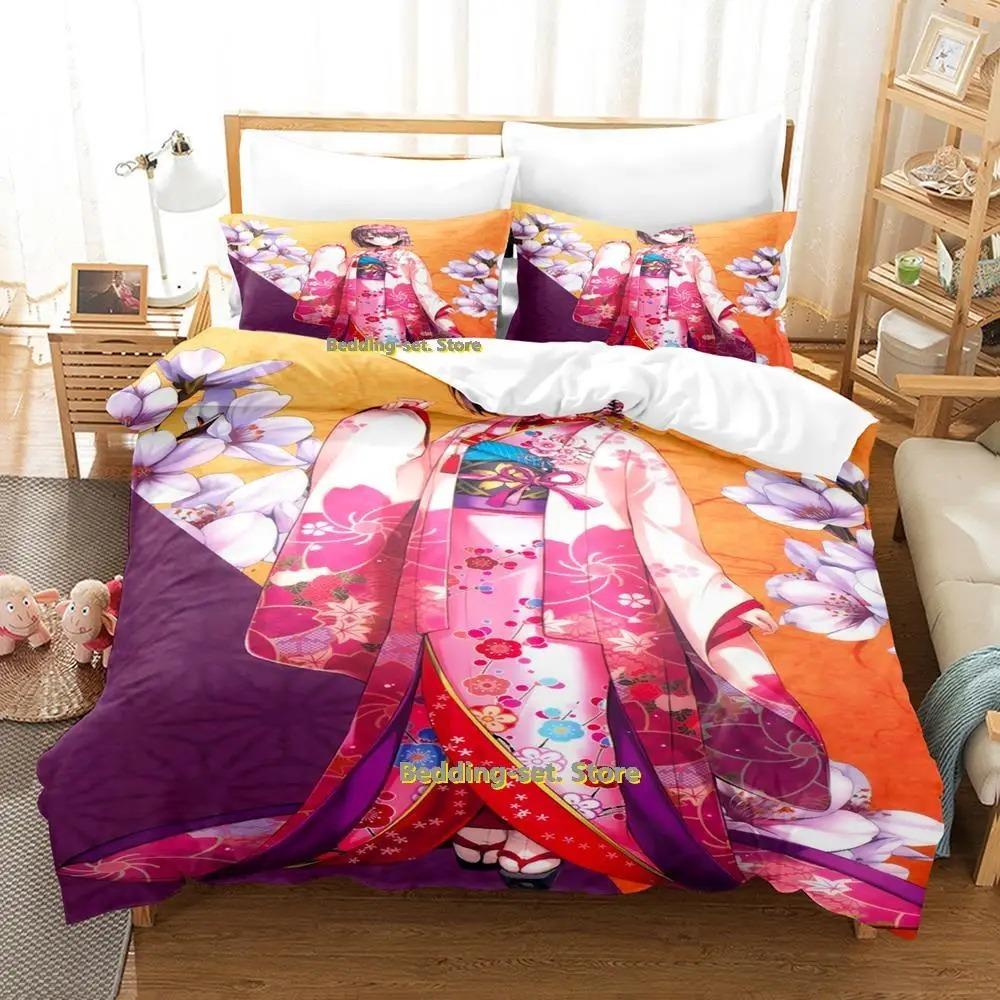 Katou Megumi Bedding Set Single Twin Full Queen King Size Bed Set Adult Kid Bedroom Duvetcover Sets Anime Parure De Lit Bed