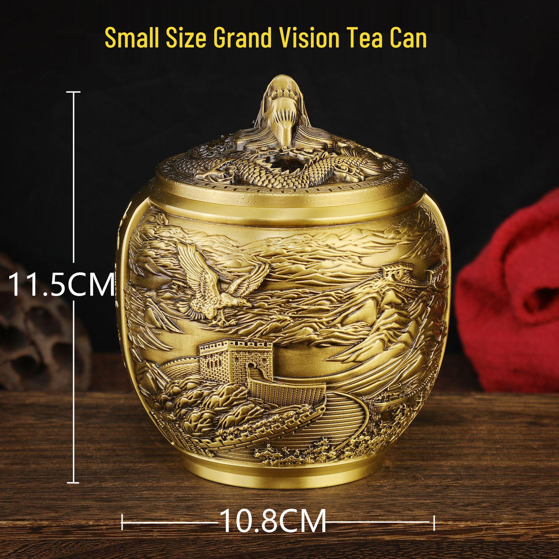 Great Wall Brass Tea Caddy Blueprint