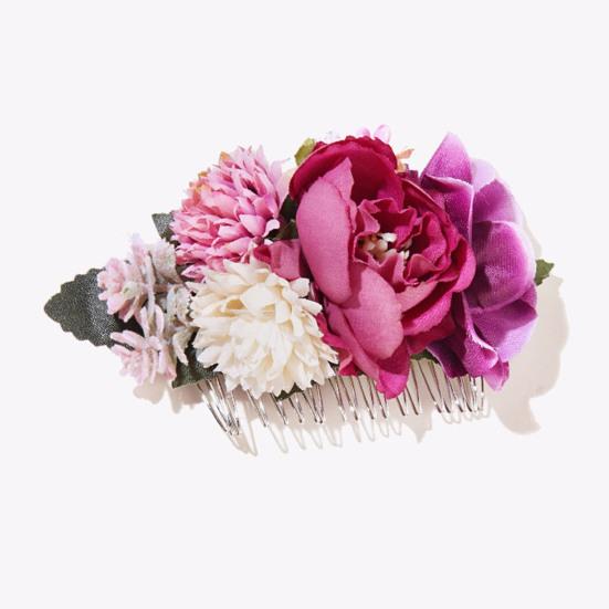 Atemberaubender Braut-Hochzeits-Haarkamm, handgefertigte Blumenblätter-Dekor-Clip für Mädchen, perfekte Accessoires für jeden Anlass, der ein vielseitiges Accessoire sucht, das kann