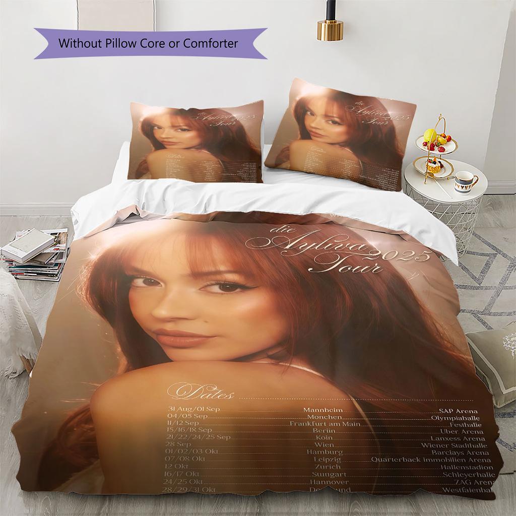 AYLIVA Poster Biancheria da Letto Trapunta Set Copripiumino Federa Decorazione per la Casa Regalo di Compleanno (1 * copripiumino + 2 * federa, senza nucleo)
