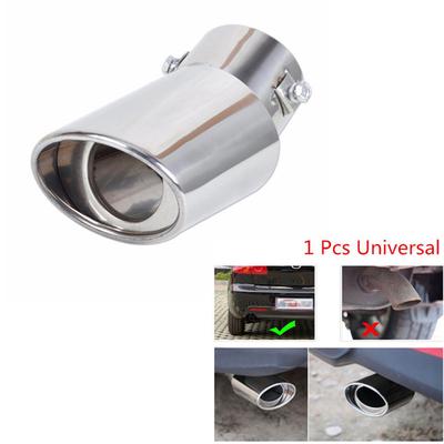 Universal Auto Auto Auspuff Schalldämpfer Spitze Edelstahl Rohr Chrom Trim Modifizierte Auto Hinten Schwanz Throat Liner Zubehör