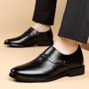 Fashion 2025 Summer Autumn New Leather Shoes for Men Solid Color Fashion Casual Dress Shoes Male Breathable Hallow Designer Shoes Man