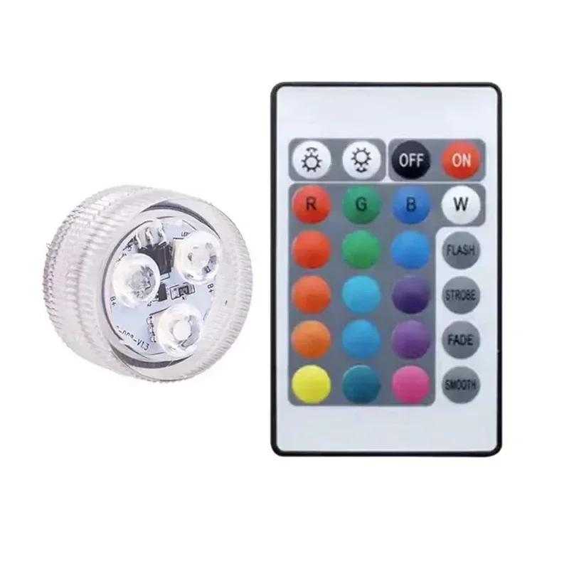 

Погружные светодиодные фонари, 8 штук, обновленные, для прудов, подводные, 16 цветов RGB с градиентом, декор для гидромассажной ванны, водонепроницаемые IP68