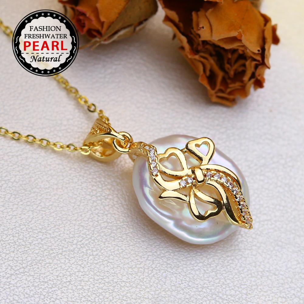 Freshwater Natural Pearl Necklace For Women,Pearl necklace Wife Engagement Birthday Gift