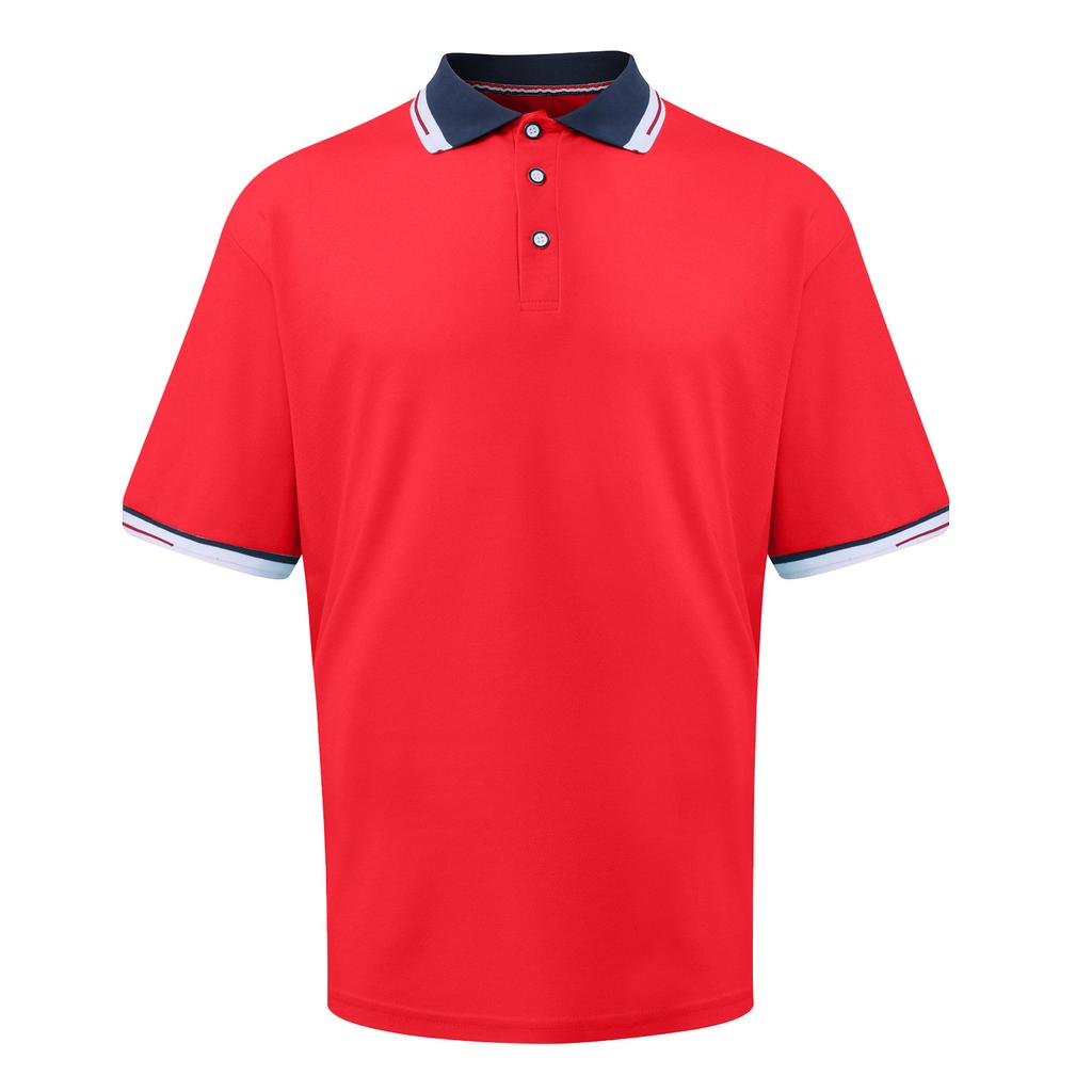 Men'S Summer Casual Lapel Stitching Contrast Color T-Shirt Sports Fashion Short-Sleeved Shirt