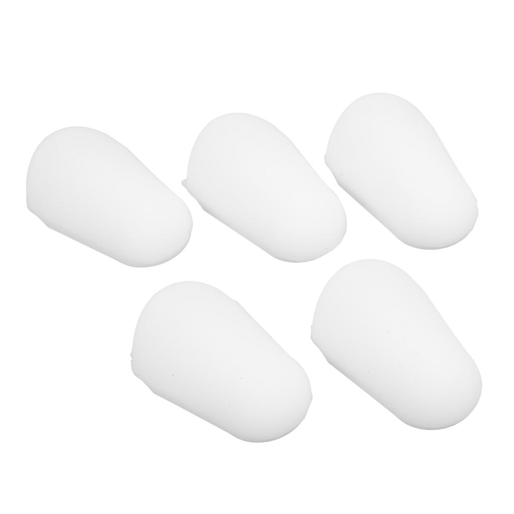 5Pcs Mouthpiece Cap Silicone Protector Accessory Set Kit for Clarinet Saxophone White