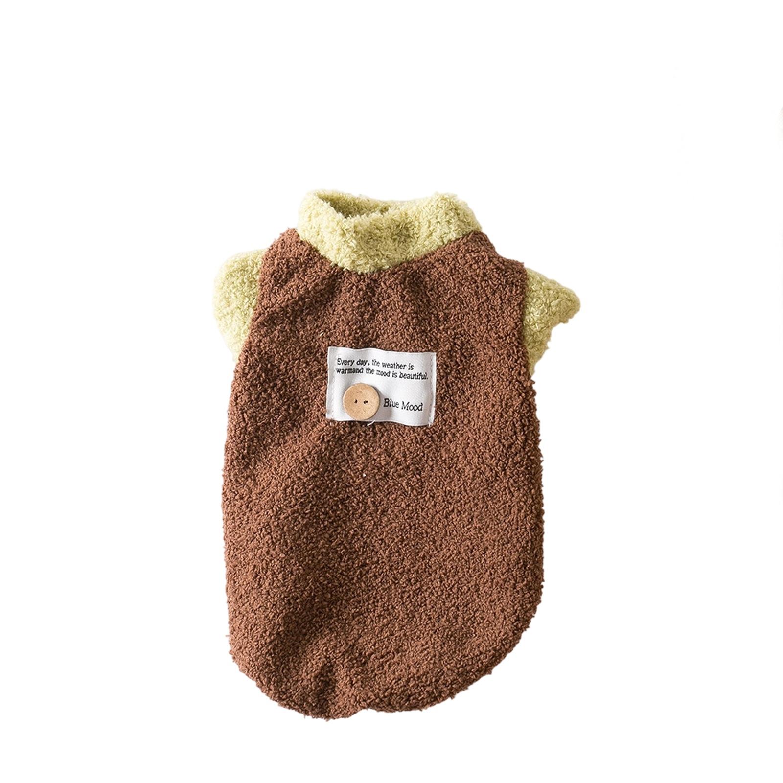 

Плюшевая футболка для питомцев для собак и s | Милая футболка для собаки и рубашка для повседневного комфорта (Небесно-голубой, Маленький) XS