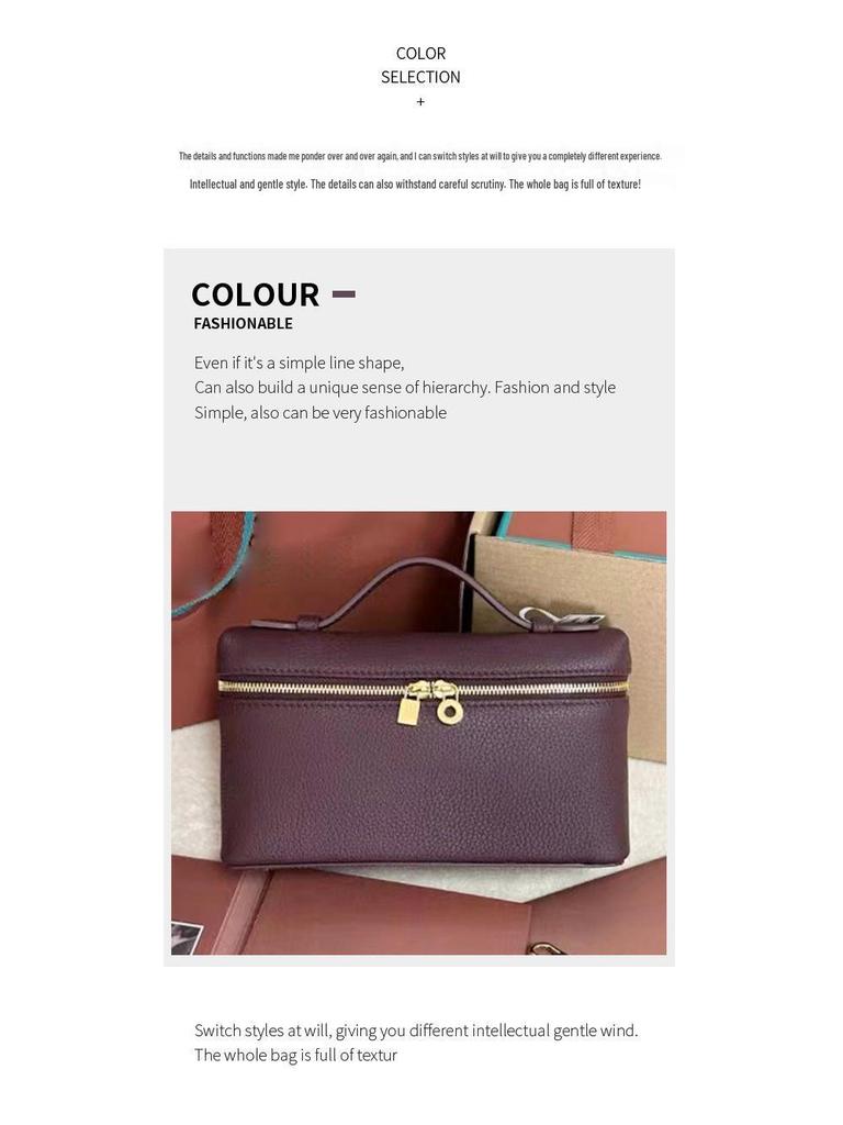 Bolso bandolera y bolso de mano de piel de vaca con grano lichi L19 italiano