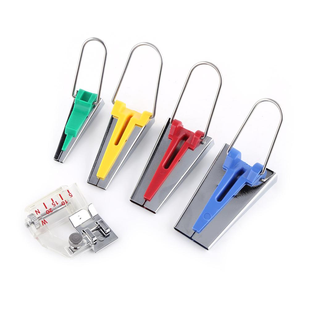 Fabric Binding Sew Multifunction Sewing Bias Tape Maker Set DIY Patchwork Craft Making Tool