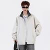 2025 Trendy Retro Jacket Men's Loose Casual Teenagers American Standing Collar Top Men