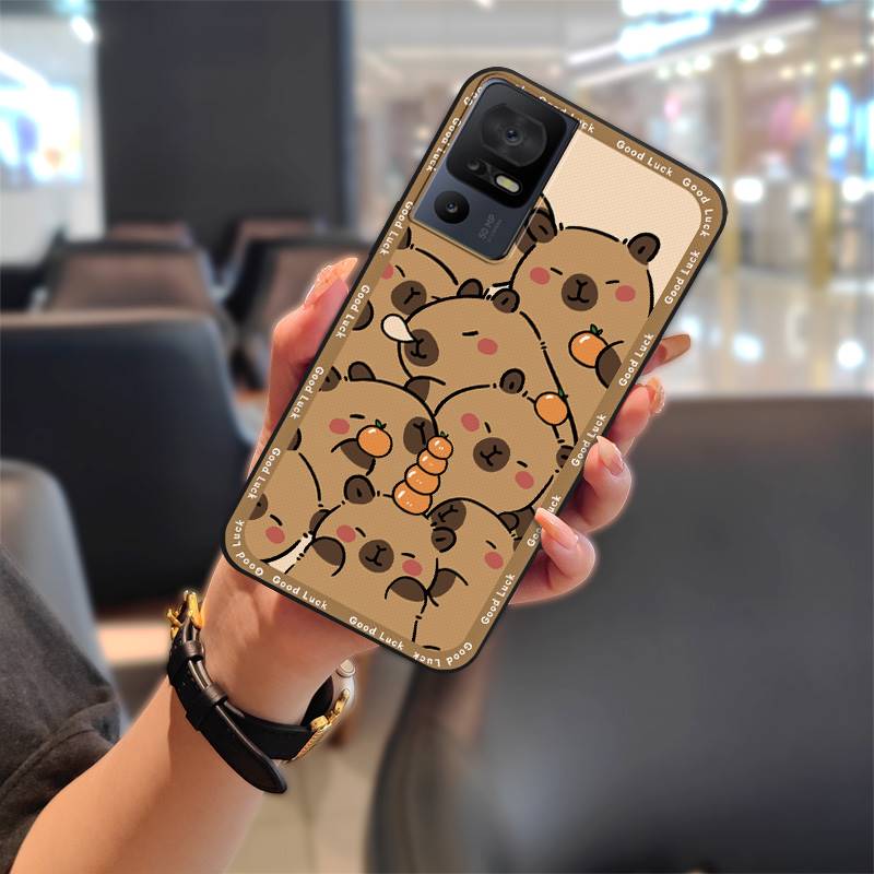 Silicone Full Wrap Phone Case For TCL 40SE/T610K Soft Case Anti-dust Anti-knock Shockproof Back Cover Cute Waterproof