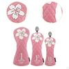 3 Pieces Golf Club Head Cover Protect Training Supplies Protective Sleeve Wood
