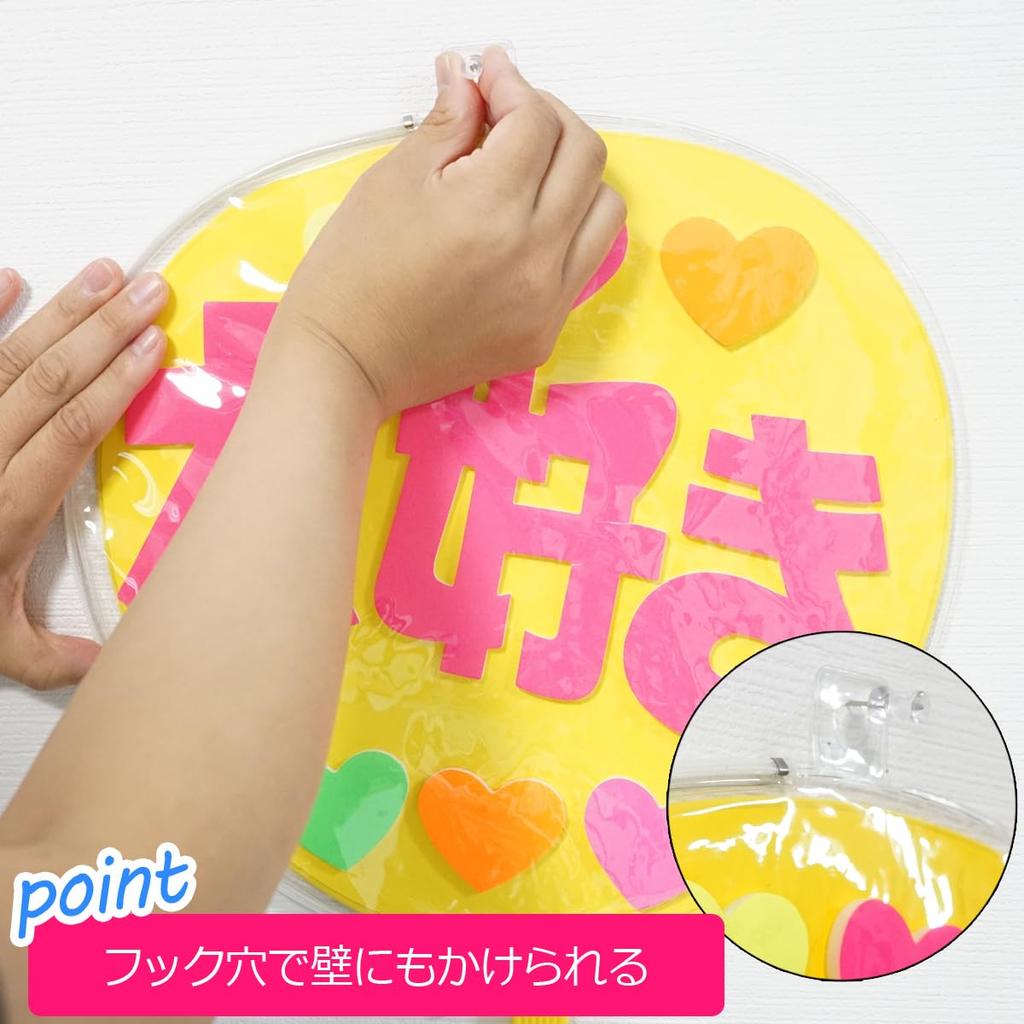 Jumbo Fan Set of Perfect for Live and Oshikatsu Ti-gris Covers, 2, Large, Transparent, Cheering, Concerts, Performances,