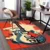 1pc. Abstract Electric Guitar Art Print Poster for Home Decor, Office Carpet, Chair Cover, Outdoor Rug Gift Ideas