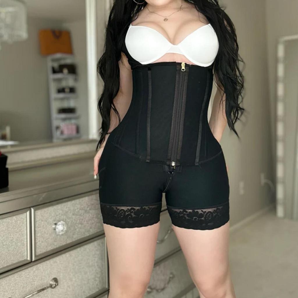 Colombiansk Girdle Bodysuits Shapewear Slanking Magekontroll Truser Høy Kompresjon Midjetrener Kroppsformer