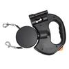 Dual Retractable Dog Leash Smart Night Light Double Headed Extendable Pet Leash for Walking