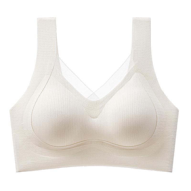 

Бесшовный бюстгальтер-майка пуш-ап с эффектом «нюд» против провисания - без косточек и комфортной посадки для маленькой груди L [50-60kg]