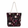 Multifunctional Valentine's Day Printed Thick Rope Shoulder Beach Bag Casual Large Capacity Handbag 0122
