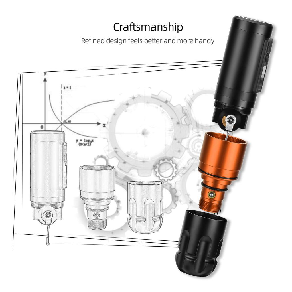 Cordless Tattoo Machine Motor Rotating Tattoo Machine Aluminum Alloy Tattoo Machine
