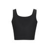 Reebok Bra Tank Series Solid U-Neck Seamless Sports Vest Women Tops Black 23RMS408W001