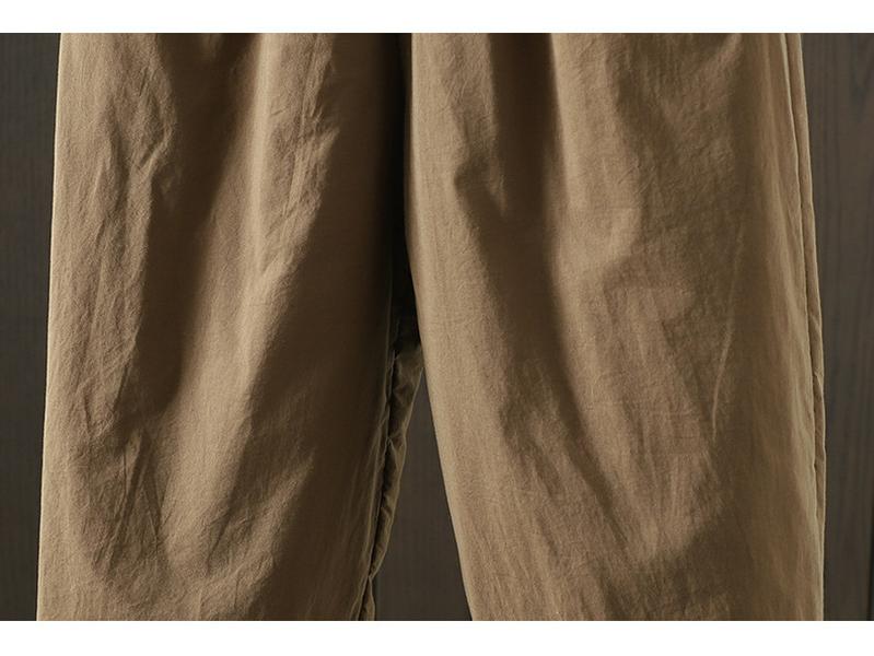 Winter Übergröße Elastischer Bund Hoher Bund Gesteppte Baumwollhose für Damen