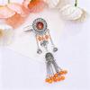 Exotic Hair Clip Side Clip with Tassels For Women Kazak Styles Hair Styling Accessory for Formal Event Costume Accessory