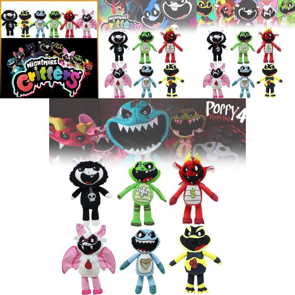 Adorable Nightmare Critters Black Sheep Plush Toy Soft Stuffed Animal For Kids