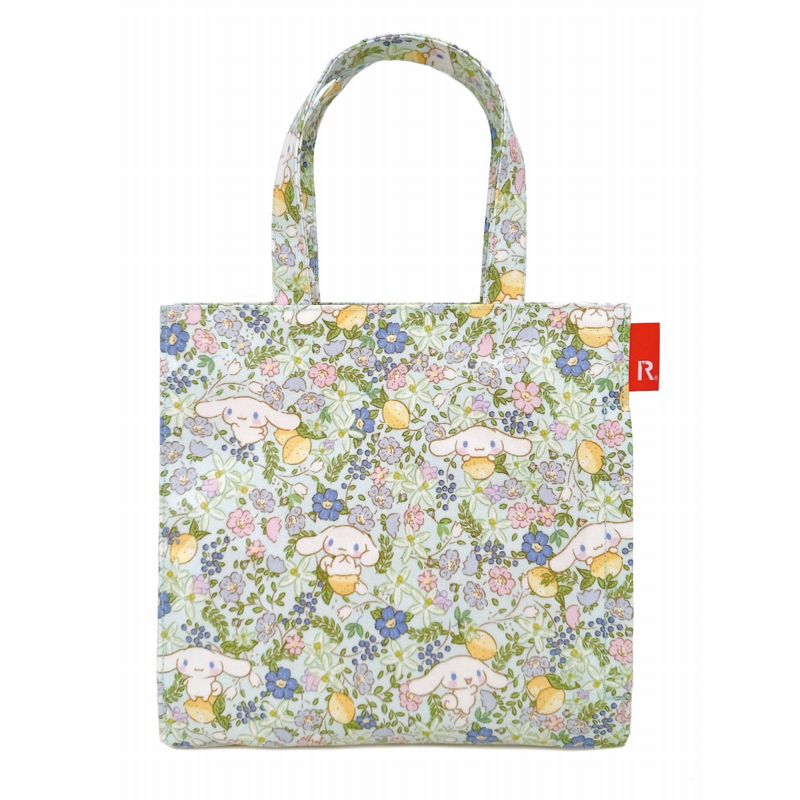 

Small Tote Bag with Laminated IP Square Sanrio 8492 [Rootote] Exterior, Laminate, Characters-A (03 Cinnamoroll)
