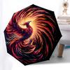 1pc Phoenix Rising ArtworkUmbrella with Plastic Handle,Suitable for All Seasons Home Travel Outdoor UmbrellaB1744
