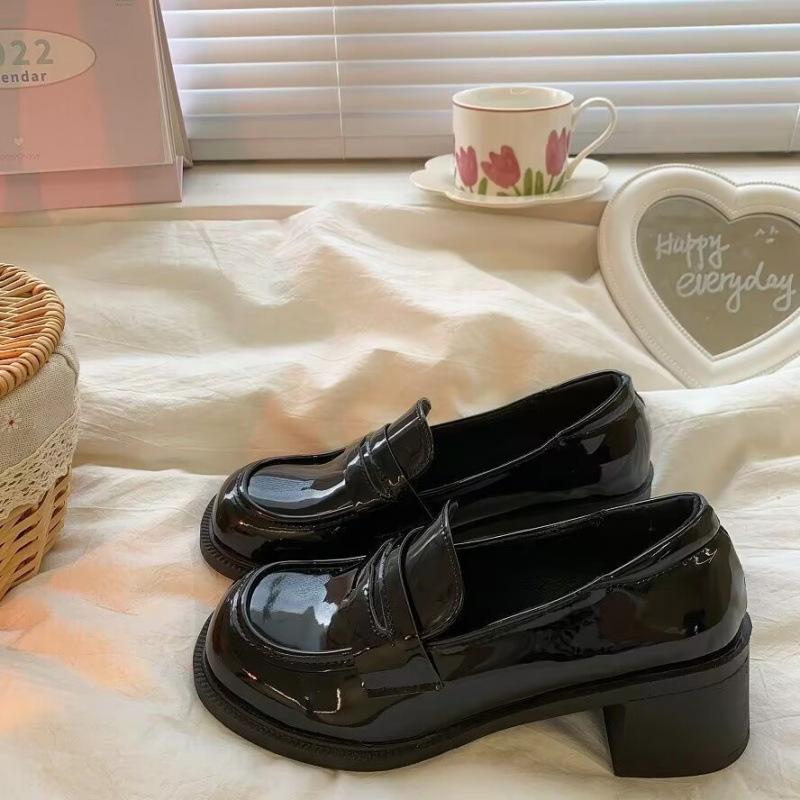 

Размер 35-43, Женская обувь большого размера, Белые маленькие кожаные туфли, Женские туфли Мэри Джейн в стиле ретро, 41 Туфли на высоком каблуке, Одинарные туфли, Ren Cheng 43 чёрный