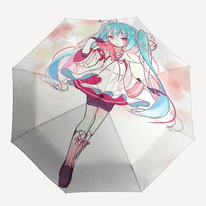 1pc Anime Character Inspired Automatic Opening Folding Umbrella with 8 Bone Iron Frame - Perfect for Fans, Travelers, and Daily Use.U074